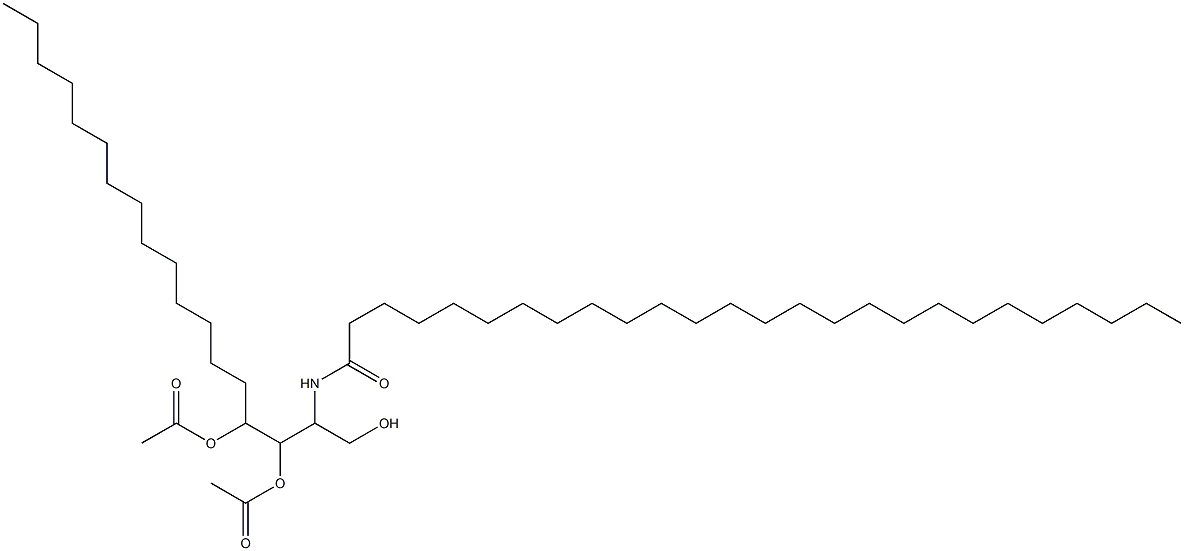 ACETIC ACID 1-(1-ACETOXY-2-HEXACOSANOYLAMINO-3-HYDROXY-PROPYL)-PENTADECYL ESTER Struktur