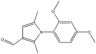 1-(2,4-DIMETHOXYPHENYL)-2,5-DIMETHYL-1H-PYRROLE-3-CARBALDEHYDE Struktur