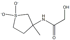 2-HYDROXY-N-(3-METHYL-1,1-DIOXIDOTETRAHYDROTHIEN-3-YL)ACETAMIDE Struktur