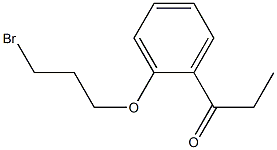 1-[2-(3-BROMOPROPOXY)PHENYL]PROPAN-1-ONE Struktur