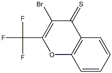 3-BROMO-2-TRIFLUOROMETHYL-4H-CHROMENE-4-THIONE Struktur