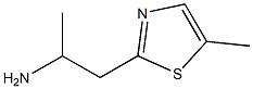 1-METHYL-2-(5-METHYL-THIAZOL-2-YL)-ETHYLAMINE Struktur