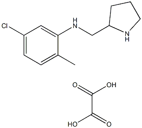 (5-CHLORO-2-METHYL-PHENYL)-PYRROLIDIN-2-YLMETHYL-AMINE, OXALIC ACID Struktur