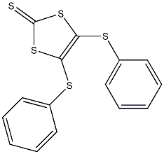 4,5-BIS(PHENYLTHIO)-1,3-DITHIOLE-2-THIONE Struktur