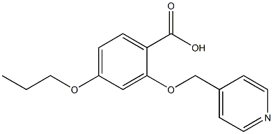 4-PROPOXY-2-(PYRIDIN-4-YLMETHOXY)BENZOIC ACID Struktur