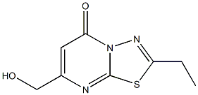 2-ETHYL-7-(HYDROXYMETHYL)-5H-[1,3,4]THIADIAZOLO[3,2-A]PYRIMIDIN-5-ONE Struktur
