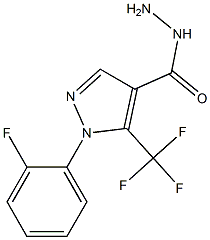 5-(TRIFLUOROMETHYL)-1-(2-FLUOROPHENYL)-1H-PYRAZOLE-4-CARBOHYDRAZIDE Struktur