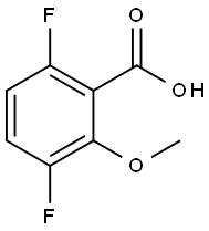 3,6-DIFLUORO-2-METHOXYBENZOIC ACID Struktur