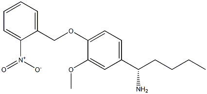 (1S)-1-(3-METHOXY-4-[(2-NITROPHENYL)METHOXY]PHENYL)PENTYLAMINE Struktur