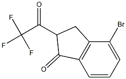 4-BROMO-2-TRIFLUOROACETYL-1-INDANONE Struktur