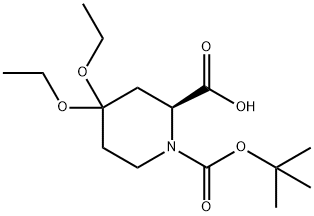 (2S)-1-(TERT-BUTOXYCARBONYL)-4,4-DIETHOXYPIPERIDINE-2-CARBOXYLIC ACID price.