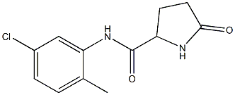 5-OXO-PYRROLIDINE-2-CARBOXYLIC ACID (5-CHLORO-2-METHYL-PHENYL)-AMIDE Struktur