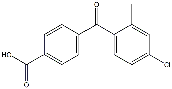 4-(4-CHLORO-2-METHYLBENZOYL)BENZOIC ACID Struktur