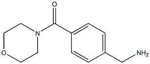 1-[4-(MORPHOLIN-4-YLCARBONYL)PHENYL]METHANAMINE Struktur