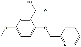 5-METHOXY-2-(PYRIDIN-2-YLMETHOXY)BENZOIC ACID Struktur