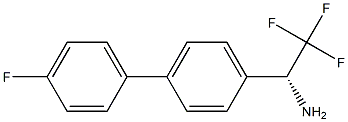 (1R)-2,2,2-TRIFLUORO-1-[4-(4-FLUOROPHENYL)PHENYL]ETHYLAMINE Struktur