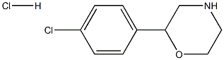 2-(4-CHLOROPHENYL) MORPHOLINE HYDROCHLORIDE Struktur