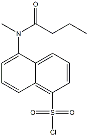 5-(BUTYRYL-METHYL-AMINO)-NAPHTHALENE-1-SULFONYL CHLORIDE Struktur