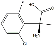 (2S)-2-AMINO-2-(2-CHLORO-6-FLUOROPHENYL)PROPANOIC ACID Struktur