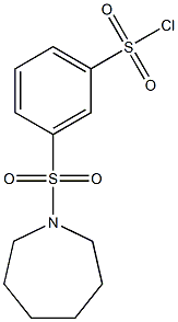 3-(AZEPAN-1-YLSULFONYL)BENZENESULFONYL CHLORIDE Struktur