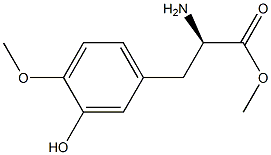 METHYL (2R)-2-AMINO-3-(3-HYDROXY-4-METHOXYPHENYL)PROPANOATE Struktur