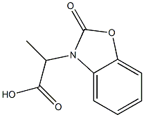 2-(2-OXO-BENZOOXAZOL-3-YL)-PROPIONIC ACID Struktur