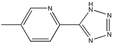 5-(5-METHYL-2-PYRIDYL)-1(H)-TETRAZOLE Struktur