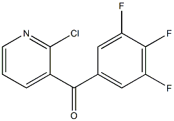 2-CHLORO-3-(3,4,5-TRIFLUOROBENZOYL)PYRIDINE Struktur