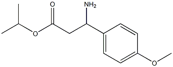 ISOPROPYL 3-AMINO-3-(4-METHOXYPHENYL)PROPANOATE Struktur