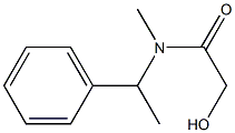 2-HYDROXY-N-METHYL-N-(1-PHENYLETHYL)ACETAMIDE Struktur