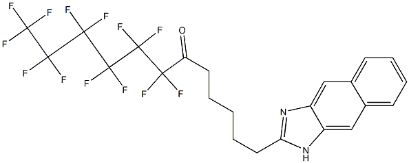 2-(6-OXO-7,7,8,8,9,9,10,10,11, 11,12,12,12-TRIDECAFLUORODODECYL)NAPHTO-[2,3-D]-IMIDAZOLE Struktur