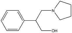 2-PHENYL-3-PYRROLIDIN-1-YL-PROPAN-1-OL Struktur