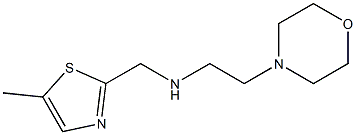 (5-METHYL-THIAZOL-2-YLMETHYL)-(2-MORPHOLIN-4-YL-ETHYL)-AMINE Struktur