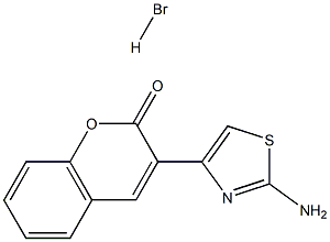 3-(2-AMINO-1,3-THIAZOL-4-YL)-2H-CHROMEN-2-ONE HYDROBROMIDE Struktur