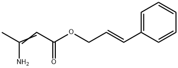 3-AMINO CROTONIC ACID CINNAMYL ESTER Struktur