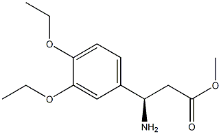 METHYL (3R)-3-AMINO-3-(3,4-DIETHOXYPHENYL)PROPANOATE Struktur