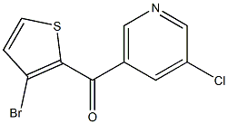 3-CHLORO-5-(3-BROMO-2-THENOYL)PYRIDINE Struktur