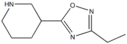 3-(3-ETHYL-1,2,4-OXADIAZOL-5-YL)PIPERIDINE Struktur