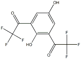 2,6-BIS(TRIFLUOROACETYL)HYDROQUINONE Struktur