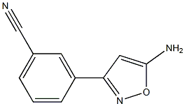 3-(5-AMINO-ISOXAZOL-3-YL)-BENZONITRILE Structure