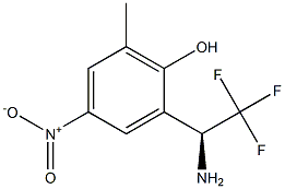 2-((1S)-1-AMINO-2,2,2-TRIFLUOROETHYL)-6-METHYL-4-NITROPHENOL Struktur