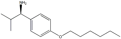 (1R)-1-(4-HEXYLOXYPHENYL)-2-METHYLPROPYLAMINE Struktur