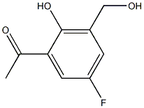 1-[5-FLUORO-2-HYDROXY-3-(HYDROXYMETHYL)PHENYL]ETHANONE Struktur