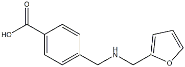 4-(((2-FURYLMETHYL)AMINO)METHYL)BENZOIC ACID Struktur