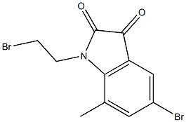 5-BROMO-1-(2-BROMOETHYL)-7-METHYL-1H-INDOLE-2,3-DIONE Struktur