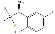 2-((1S)-1-AMINO-2,2,2-TRIFLUOROETHYL)-4-FLUOROPHENOL Struktur