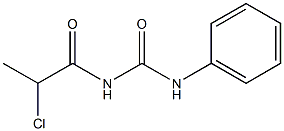 N-(ANILINOCARBONYL)-2-CHLOROPROPANAMIDE Struktur