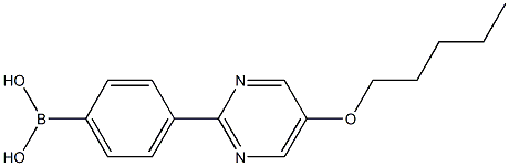 4-(5-PENTYLOXYPYRIMID-2-YL)PHENYLBORONIC ACID Struktur