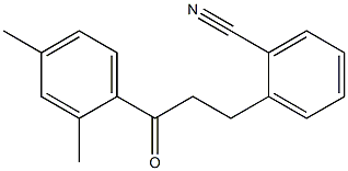 3-(2-CYANOPHENYL)-2',4'-DIMETHYLPROPIOPHENONE Struktur