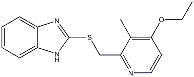 2-[(4-ETHOXY-3-METHYL-PYRIDIN-2-YL)-METHYLTHIO]-BENSIMIDAZOLE Struktur